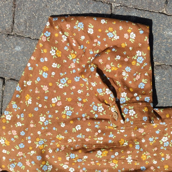 Oversized Button-Up Linen Shirt, "Livorno 2", Not Perfect Linen, M, Rustic Brown - Picture 3 of 16